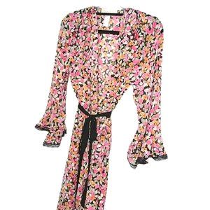 Oscar de la Renta robe size Medium short evening floral robe